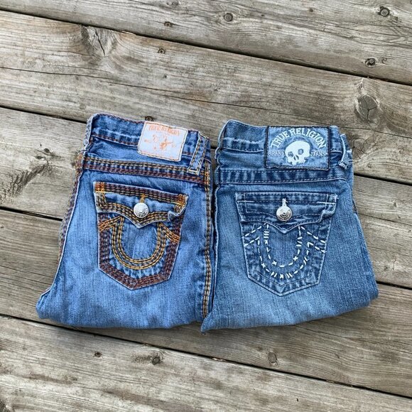 LOT OF 3 Vintage True Religion Jeans - Picture 5 of 7